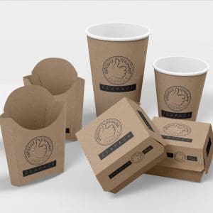 Emballages biodégradables alimentaire et vaisselle jetable à emporter