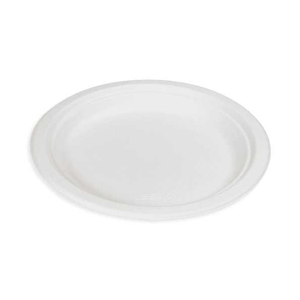 Assiette plate en pulpe de cellulose 22cm
