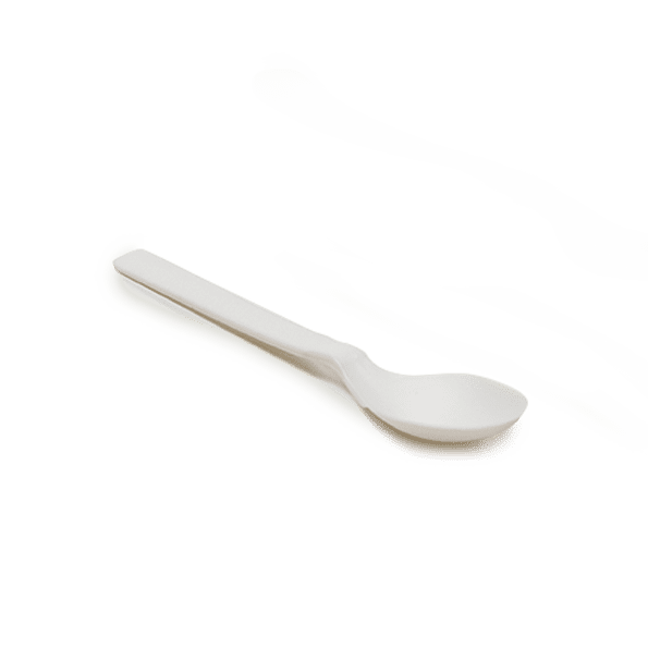 petites-cuilleres-blanches-CPLA-sans plastique-vaisselle-écologique-zeapack