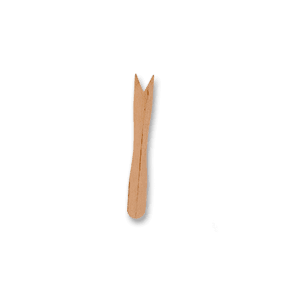 Petites piques fourchettes en bois 8,5 cm